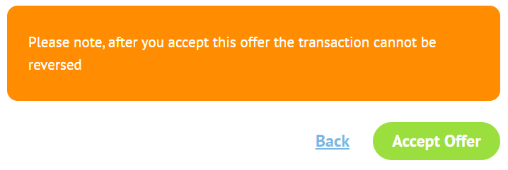 Accept offer